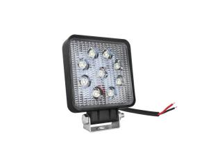 Lampa robocza 9 LED 27W, kwadratowa FLOOD OFF ROAD.