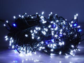 Lampki choinkowe 300LED FLASH zimny biały+flash zimny biały IP20 230V