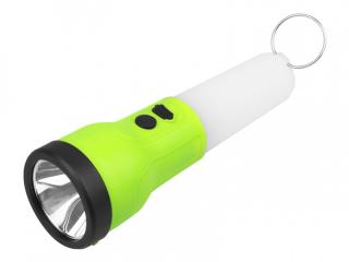 Latarka ręczna LTC 2 W LED + 1 W SMD, 300 lm + 150 lm, 1200 mAh, USB 5 V, ABS.