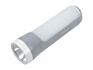 Latarka ręczna TS-1857 1-LED 1W+ 20 LED z akumulatorem 1200mAh, szara.