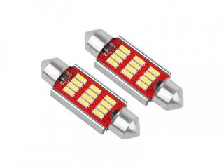 LED Amio CANBUS, 12 x SMD 4014, Festoon, 39 mm, White, 12/24 V, komplet 2szt.
