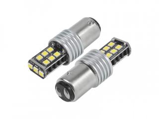 LED AMIO CANBUS 15SMD 2835 7,5W 1157 (P21/5W) White 12V/24V, komplet 2szt.