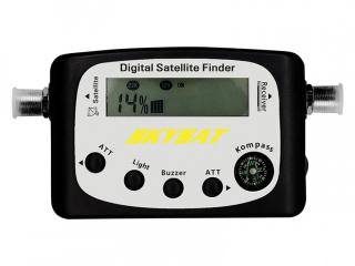 Miernik Skysat Sat-Finder z wyświetlaczem LCD.