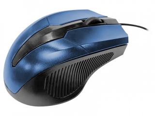 Mysz komputerowa LTC, przewodowa, niebieska.