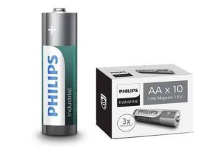 PHILIPS Baterie alkaliczne przemysłowe LR6i10C/10, AA LR6 1.5V, op.10szt