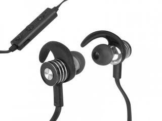 Słuchawki LTC bezprzewodowe bluetooth, czarne.