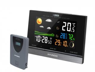 Stacja pogodowa HYUNDAI WS2303 kolor LCD, czas, temperatura, data, prognoza, budzik