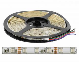 Sznur diod.ECO wodoodp. RGB 150diod 5m, białe podłoże, SMD5050