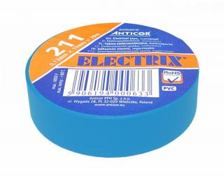 Taśma Electrix 211 PCV, niebieska, 19 mm x 20 m.