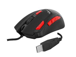 W Mysz przewodowa 1,7m Gaming dla graczy RGB/LED 9D/6000DPI SCORPION Czarna LTC