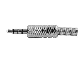 Wtyk jack 3.5 metal czteropolowy