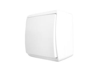 Wyłącznik POJEDYNCZY NATYNKOWY MODERN 10A-250V, biały.