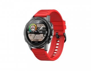 Zegarek sportowy Smartwatch SENBONO metalowa koperta X28 pomiar SpO2 RED