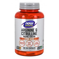 Arginine  Citrulline 120 vcaps. - Now Foods