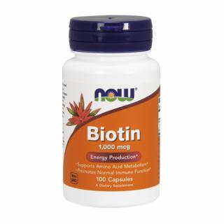 BIOTIN 1000MCG 100kaps. - Now Foods