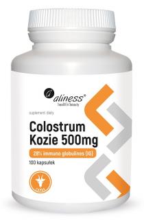 Colostrum Kozie IG 28% 500 mg x 100 kaps. - Aliness