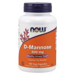 D-MANNOSE 500mg 120 vege caps - Now Foods