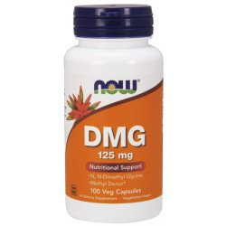 DMG (Dimethylglycine) 125mg 100 vege caps - Now Foods