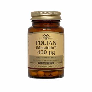 FOLIAN (Metafolin) 400 µg 50 tabl. - Solgar