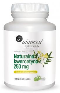 Naturalna kwercetyna 250 mg 100 vege kaps - Aliness