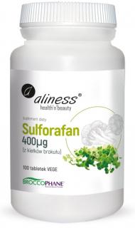 Sulforafan z kiełków brokułu 400 µg 100 Vege tabs - Aliness