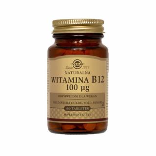 WITAMINA B12 (NATURALNA) 100 μg 100 tabl. - Solgar