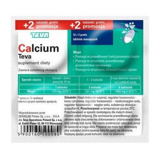 CALCIUM PLIVA x 14tabl. (12+2)