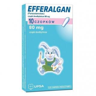 EFFERALGAN  czopki  80mg x 10czop.