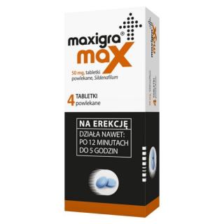 MAXIGRA MAX tabl.powl.  50mg x  4tabl.