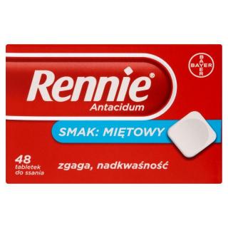 RENNIE ANTACIDUM x 48tabl. (s.miętowy)