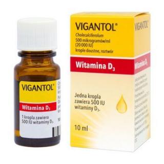 VIGANTOL krople x 10ml (1kr. =500j.m)