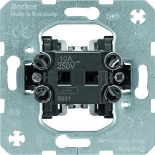 HAGER - BERKER - ŁĄCZNIK 1-KLAWISZOWY PRZYCISKOWY ZESTYK ZMIENNY MECHANIZM SAMOZACISKI ONE.PLATFORM  - 535036