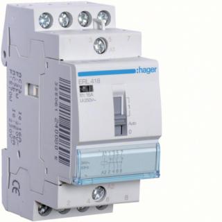 HAGER - BERKER - PRZEKAŹNIK INSTALACYJNY 12VAC 2NO+2NC 16A - ERL418