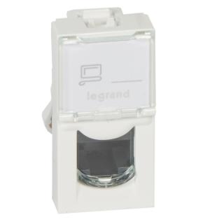 LEGRAND - GNIAZDO KOMPUTEROWE POJEDYNCZE 1M RJ45 KAT. 5E UTP MOSAIC - 076551