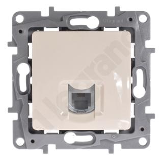 LEGRAND - GNIAZDO KOMPUTEROWE POJEDYNCZE RJ45 KAT. 6 UTP KREMOWY NILOE - 664873