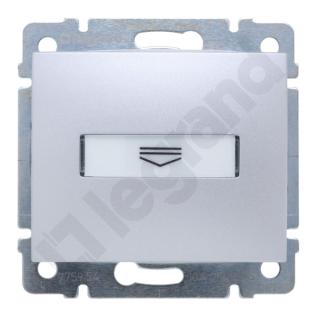 LEGRAND - ŁĄCZNIK HOTELOWY MECHANICZNY 10A-250V~ ALUMINIUM VALENA - 770234