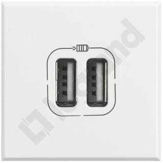 LEGRAND - ŁADOWARKA USB 2x750MA/5V= 2 MODUŁY BIAŁY AXOLUTE  - HD4285C2