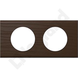 LEGRAND - RAMKA PODWÓJNA POZIOMA/PIONOWA DREWNO WENGE CELIANE - 069202