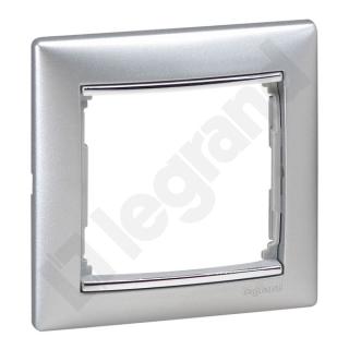 LEGRAND - RAMKA POJEDYNCZA ALUMINIUM/SREBRNY VALENA - 770351