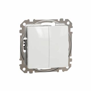 SCHNEIDER ELECTRIC - ŁĄCZNIK SCHODOWY PODWÓJNY BIAŁY SEDNA DESIGN - SDD111108