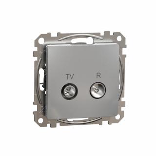 SCHNEIDER ELECTRIC - Sedna Design, Gniazdo R/TV końcowe (4dB), srebrne aluminium - SDD113471R
