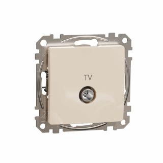 SCHNEIDER ELECTRIC - Sedna Design, Gniazdo TV przelotowe (10dB), beżowy - SDD112478