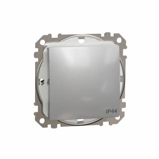SCHNEIDER ELECTRIC - Sedna Design, Łącznik 1-biegunowy IP44, srebrne aluminium - SDD213101