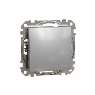 SCHNEIDER ELECTRIC - Sedna Design, Łącznik schodowy 16AX, srebrne aluminium - SDD113166