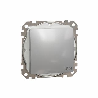 SCHNEIDER ELECTRIC - Sedna Design, Łącznik schodowy IP44, srebrne aluminium - SDD213106