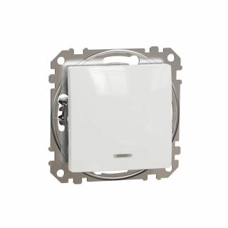 SCHNEIDER ELECTRIC - Sedna Design, Łącznik schodowy z podświetleniem, biały - SDD111106L