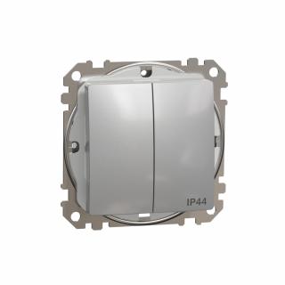 SCHNEIDER ELECTRIC - Sedna Design, Łącznik świeznikowy IP44, srebrne aluminium - SDD213105