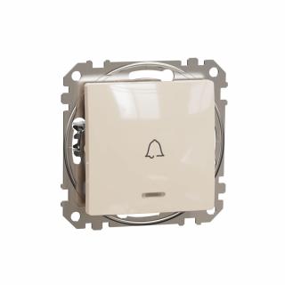 SCHNEIDER ELECTRIC - Sedna Design, Przycisk "dzwonek" z podświetleniem, beżowy - SDD112131L
