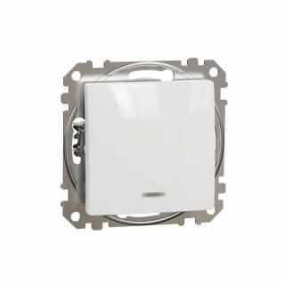 SCHNEIDER ELECTRIC - Sedna Design, Przycisk schodowy z podświetleniem, biały - SDD111116L