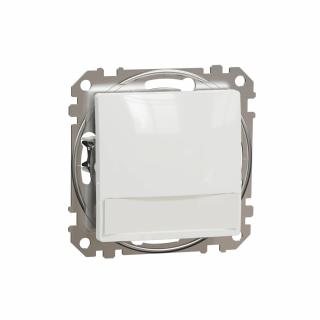 SCHNEIDER ELECTRIC - Sedna Design, Przycisk z etykietą i podświetleniem (12V AC), biały - SDD111143L